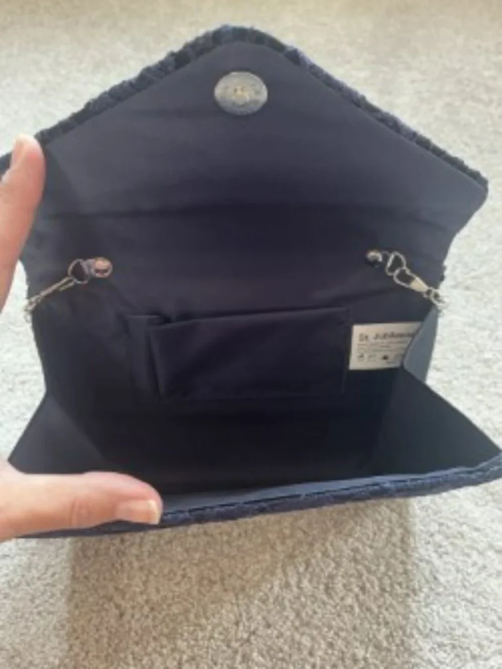 Like New Navy Blue Evening Purse - Picture 5 of 5
